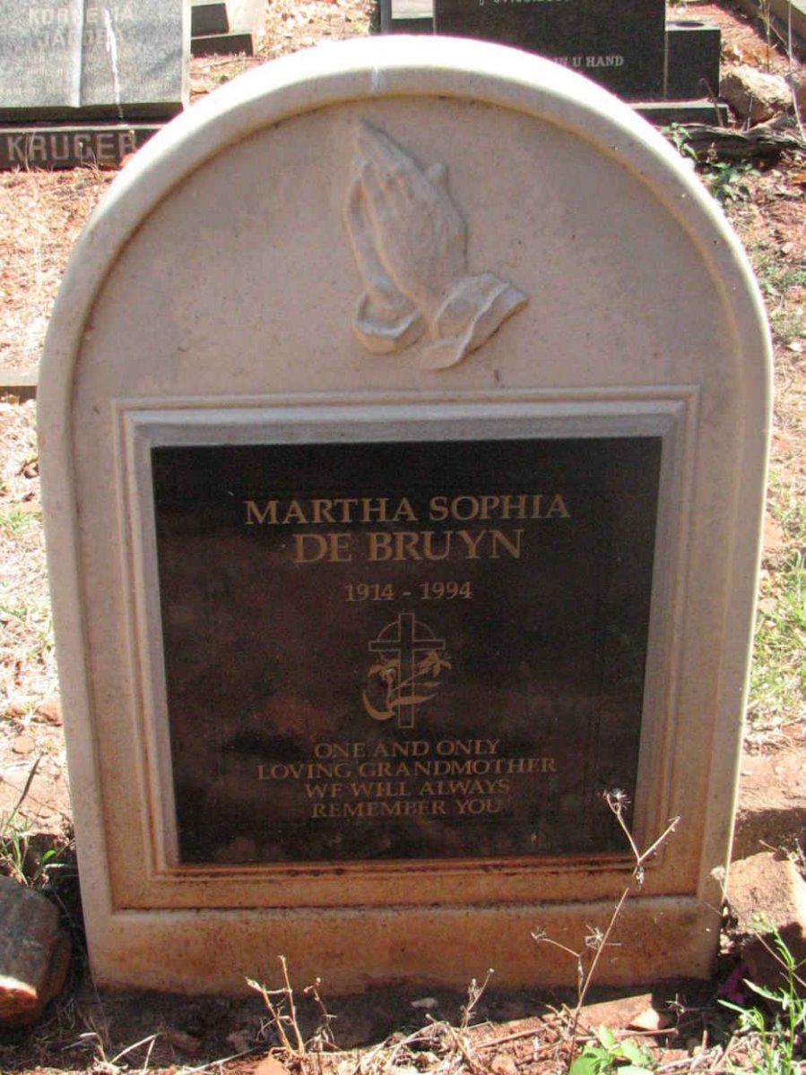 BRUYN Martha Sophia, de 1914-1994