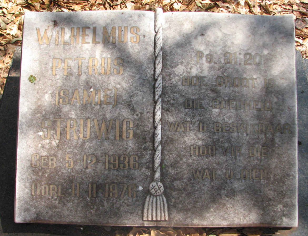 STRUWIG Wilhelmus Petrus 1936-1978