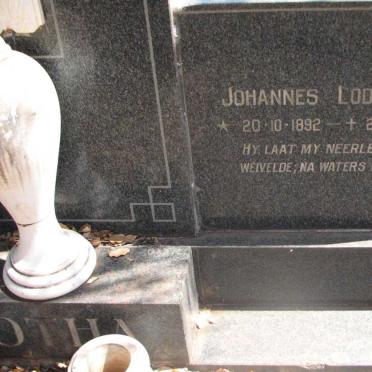 BOTHA Johannes Lodewikus 1892-1975