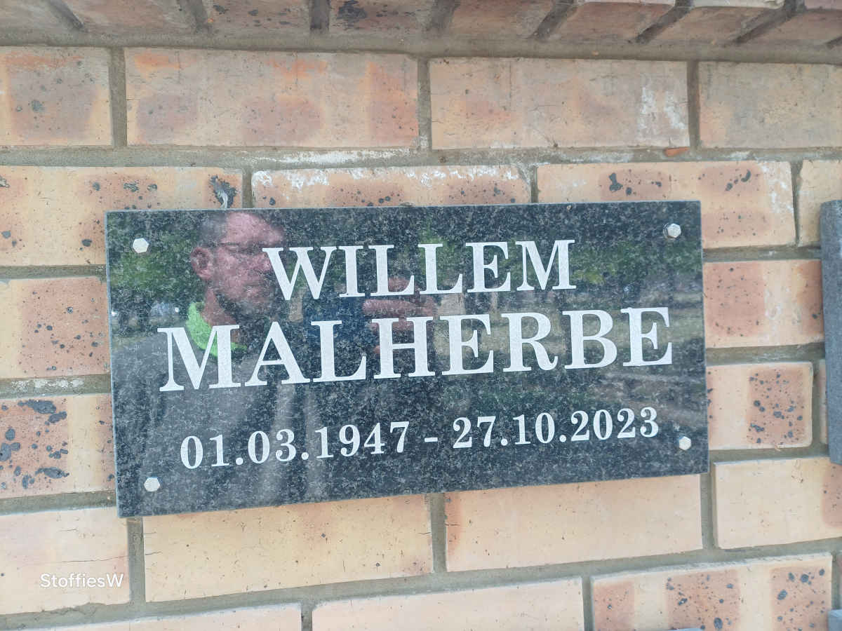 MALHERBE Willem 1947-2023  