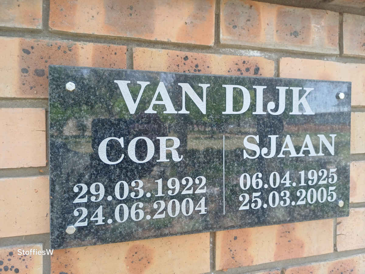 DIJK Cor, van 1922-2004 & Sjaan 1925-2005