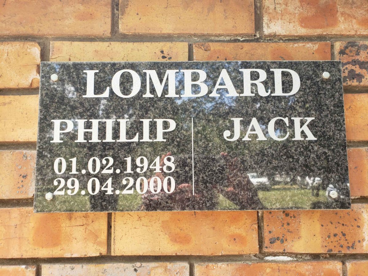 LOMBARD Philip 1948-2000 &amp; Jack