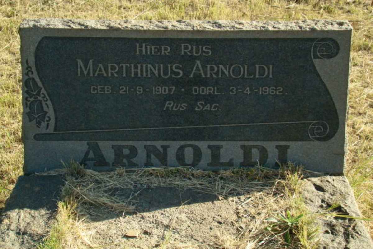 ARNOLDI Marthinus 1907-1962