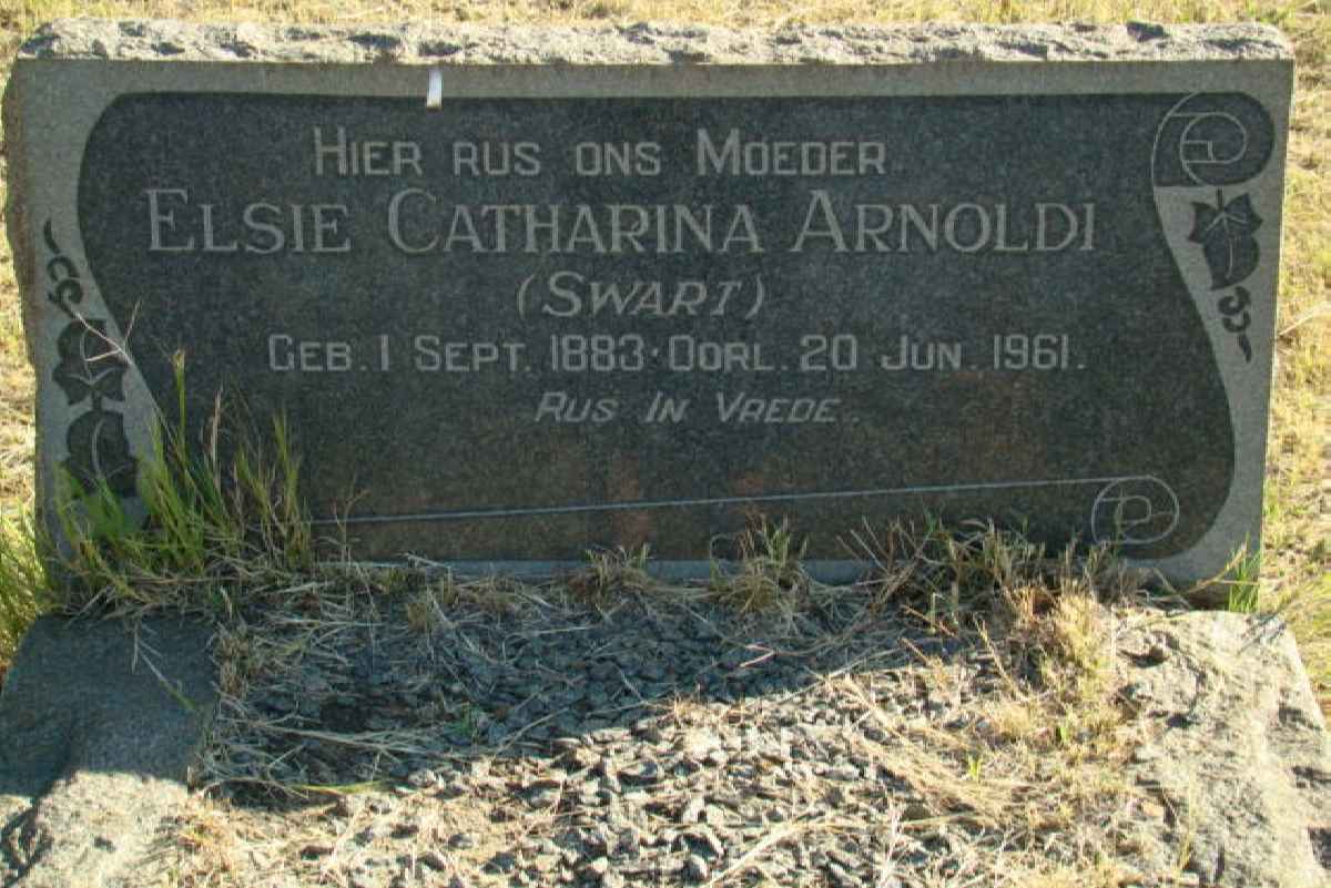ARNOLDI Elsie Catharina nee SWART 1883-1961