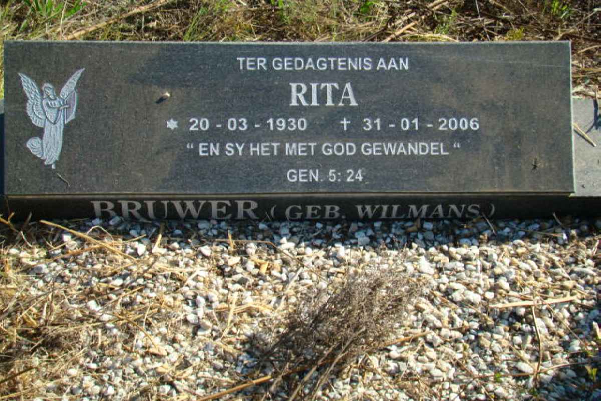 BRUWER Rita nee WILMANS 1930-2006