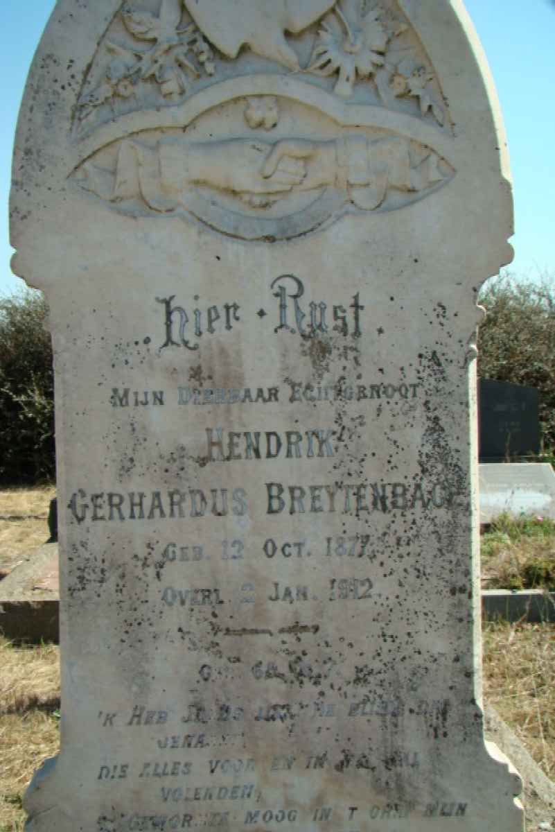 BREYTENBACH Hendrik Gerhardus 1877-1912