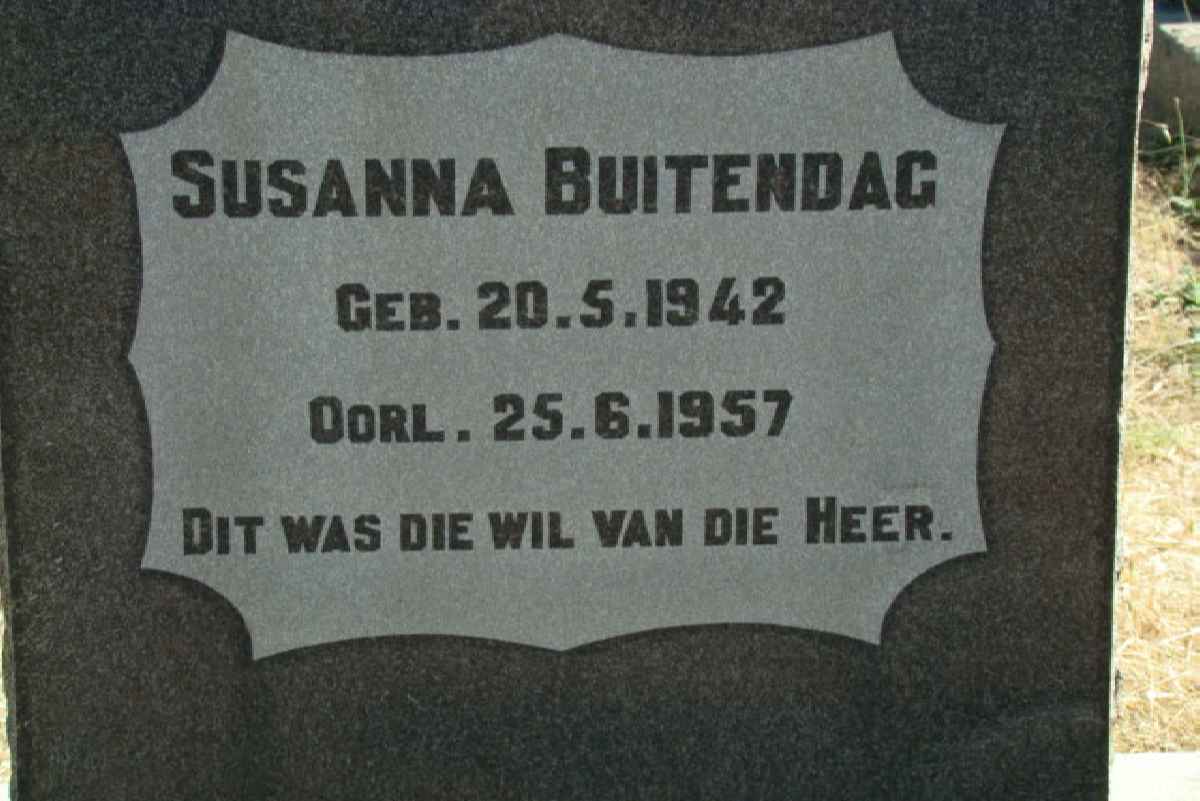 BUITENDAG Susanna 1942-1957