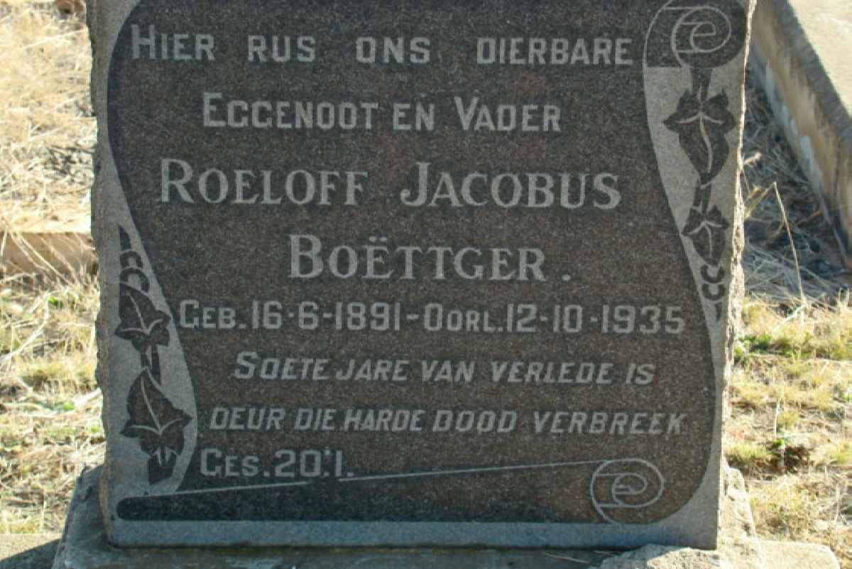 BOETTGER Roeloff Jacobus 1891-1935
