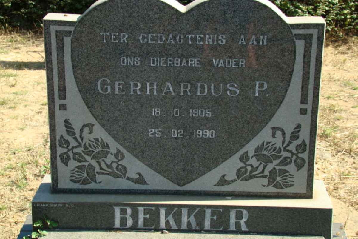 BEKKER Gerhardus P. 1905-1990