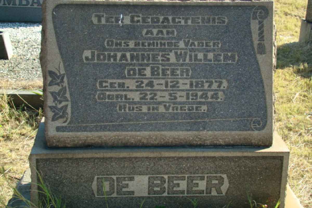 BEER Johannes Willem, de 1877-1944
