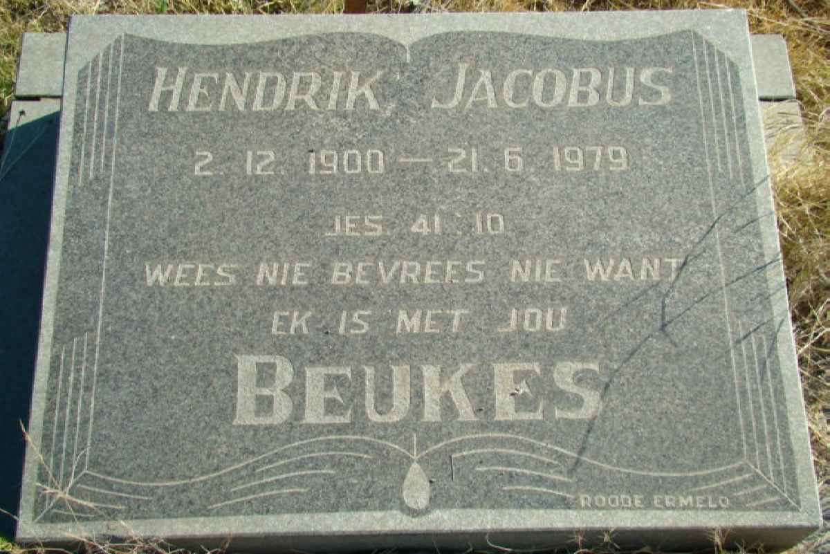 BEUKES Hendrik Jacobus 1900-1979