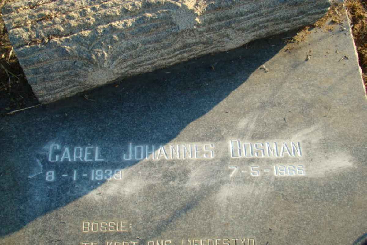 BOSMAN Carel Johannes 1939-1966