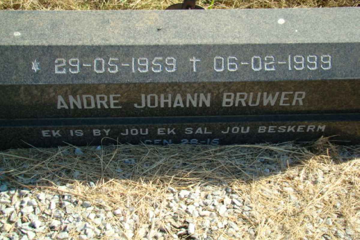 BRUWER Andre Johan 1959-1999