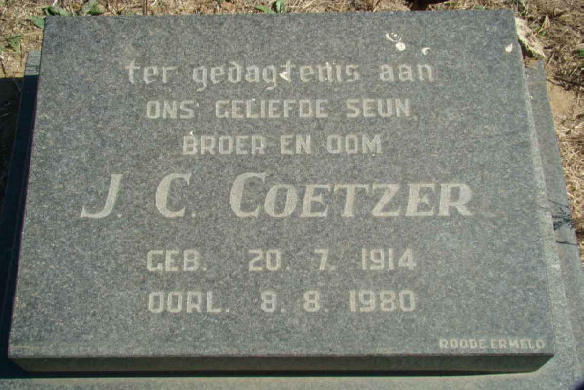 COETZER J.C. 1914-1980
