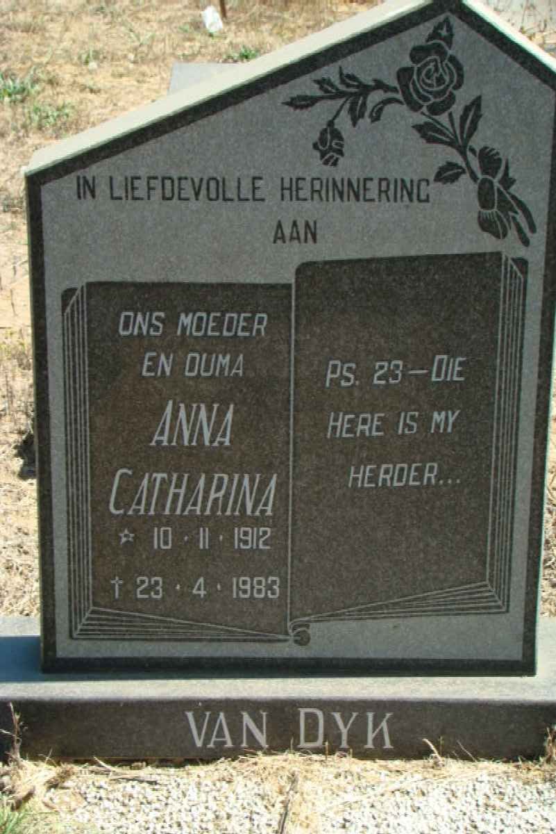 DYK Anna Catharina, van 1912-1983