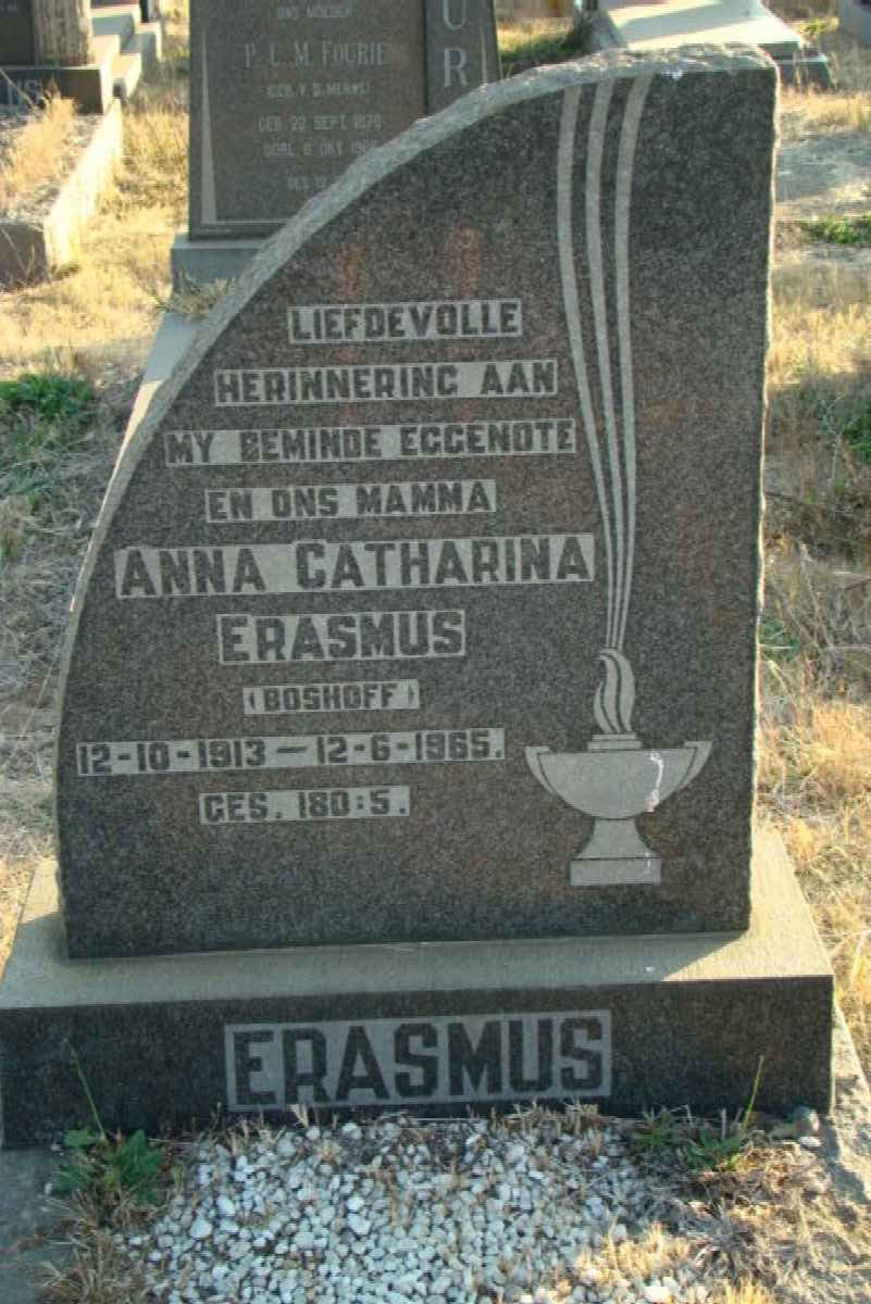 ERASMUS Anna Catharina nee BOSHOFF 1913-1965