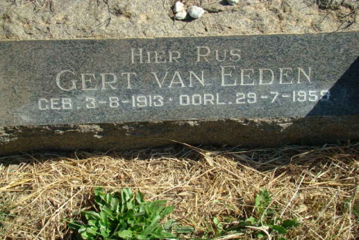 EEDEN Gert, van 1913-1959