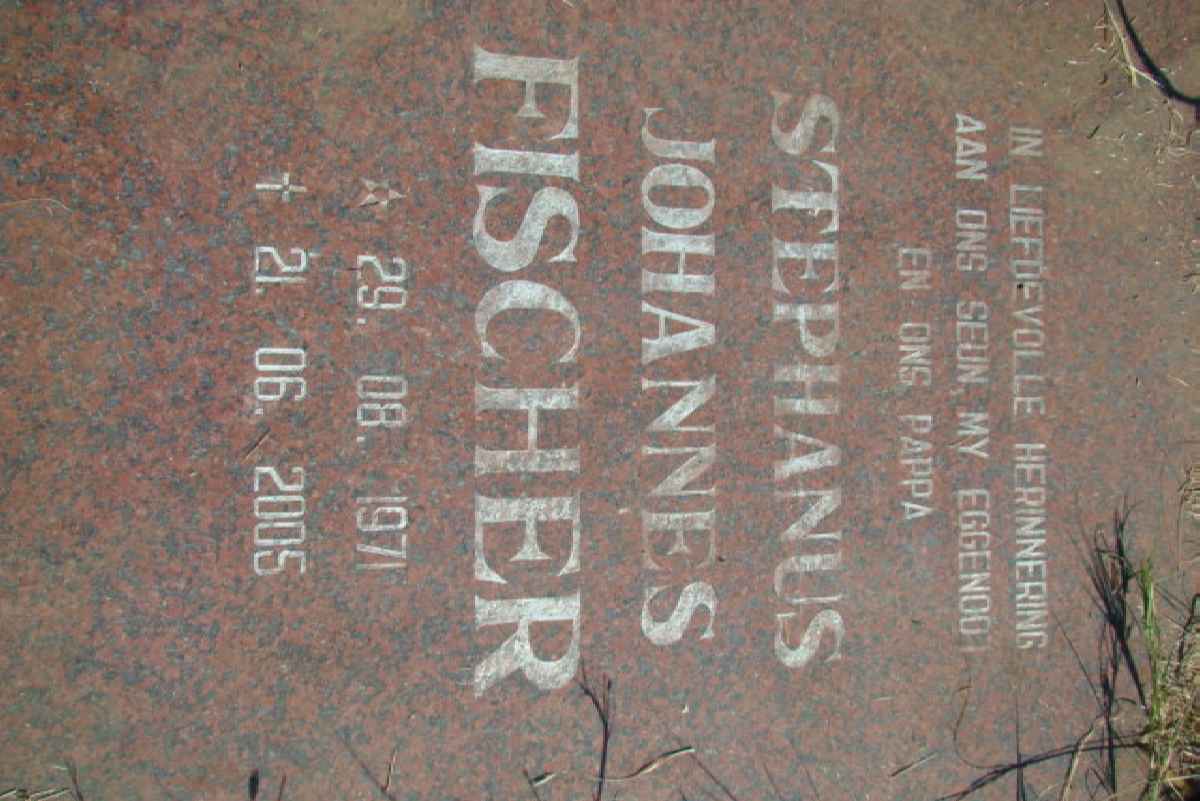 FISCHER Stephanus Johannes 1971-2005