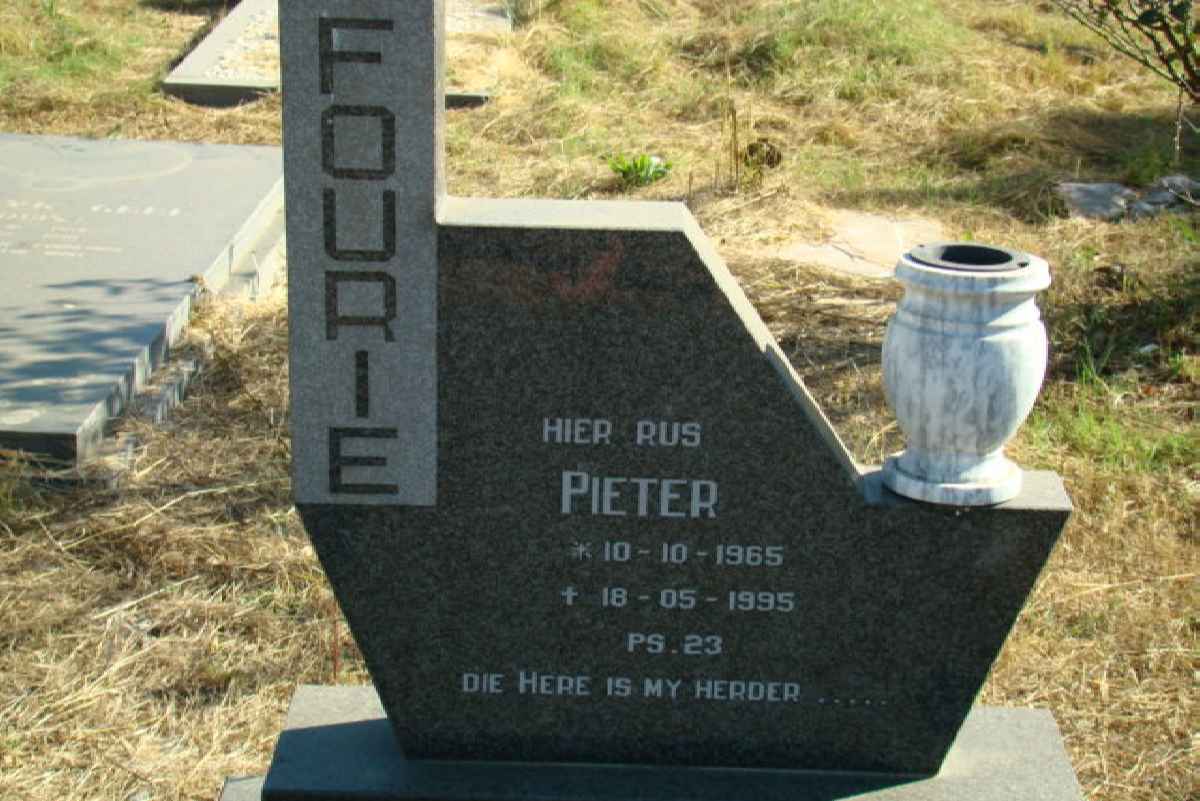 FOURIE Pieter 1965-1995