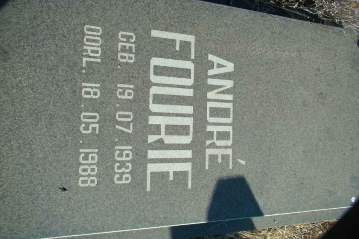 FOURIE Andre 1939-1988