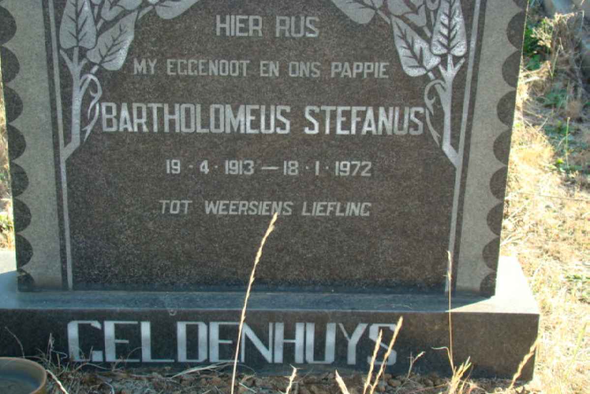 GELDENHUYS Bartholomeus Stefanus 1913-1972