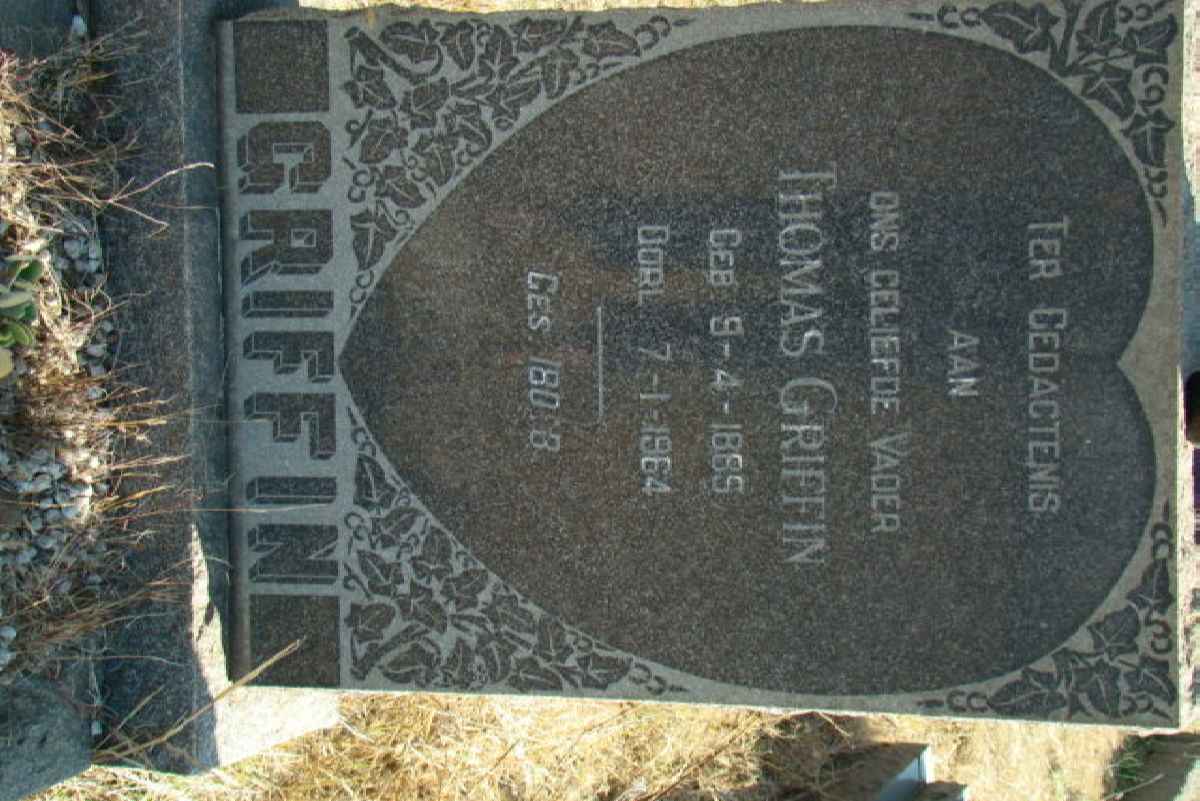 GRIFFIN Thomas 1885-1964