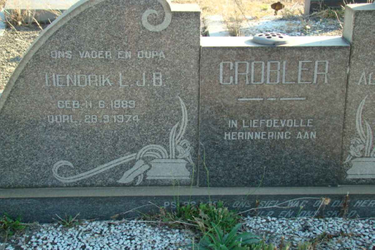 GROBLER Hendrik L.J.B. 1889-1974