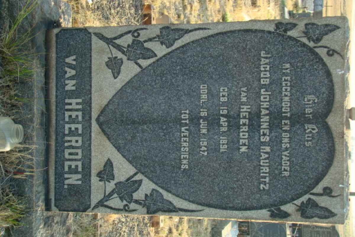 HEERDEN Jacob Johannes Mauritz, van 1891-1947