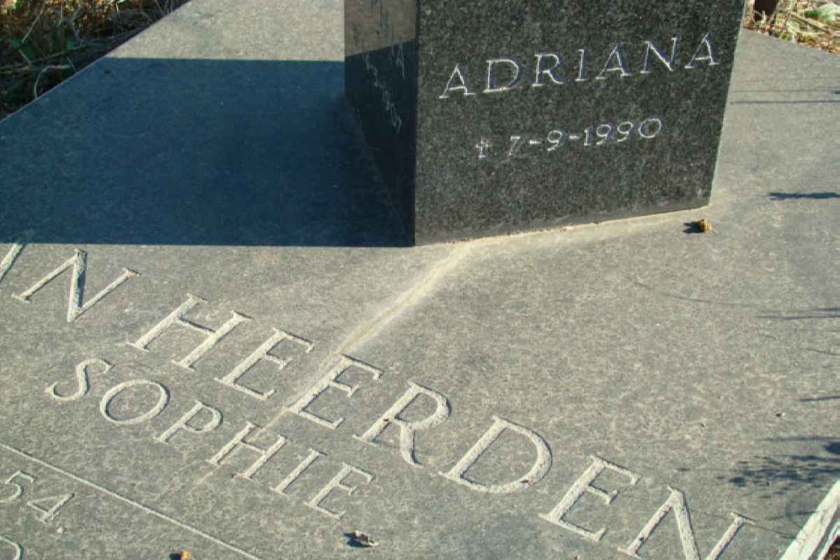 HEERDEN Sophia Adriana, van 1907-1990