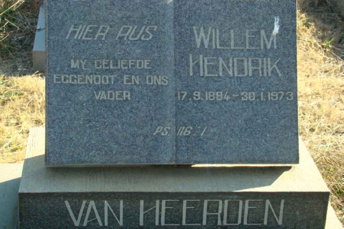 HEERDEN Willem Hendrik, van 1884-1973