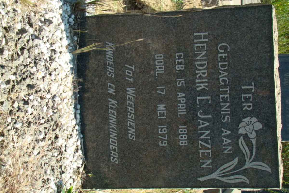 JANZEN Hendrik E. 1888-1979