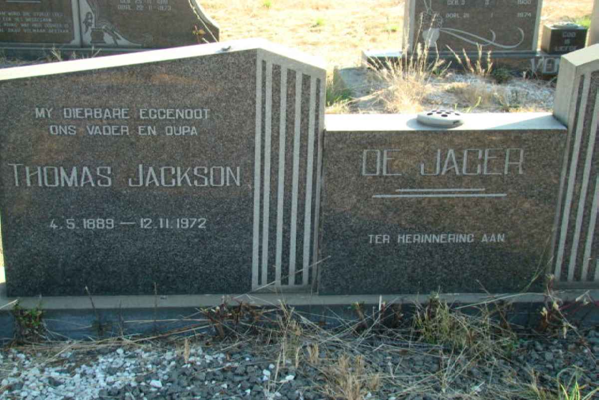 JAGER Thomas Jackson, de 1889-1972
