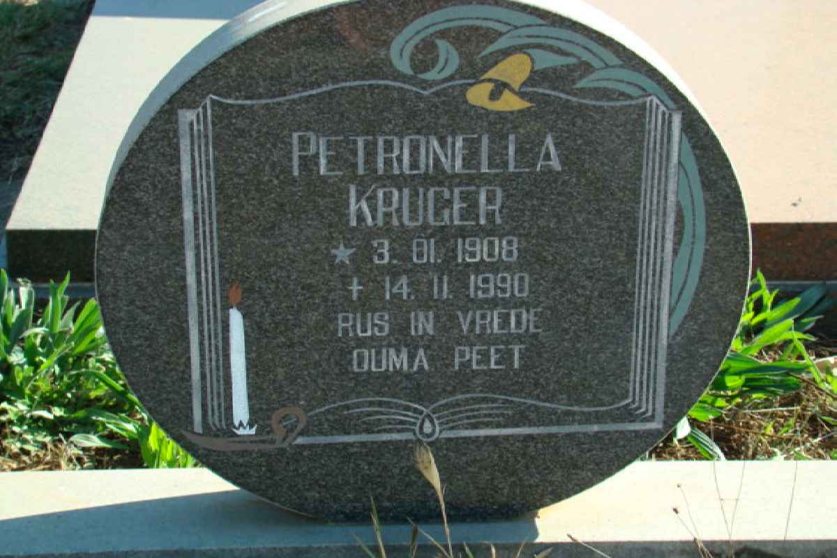 KRUGER Petronella 1908-1990