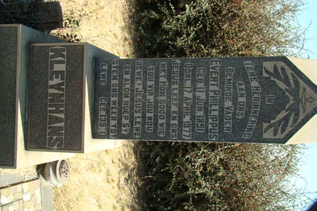 KLEYNHANS Evert Phillippus 1891-1977