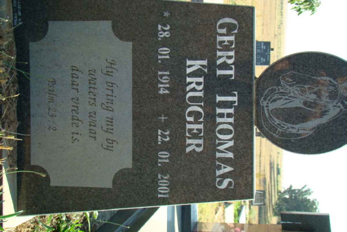 KRUGER Gert Thomas 1914-2001
