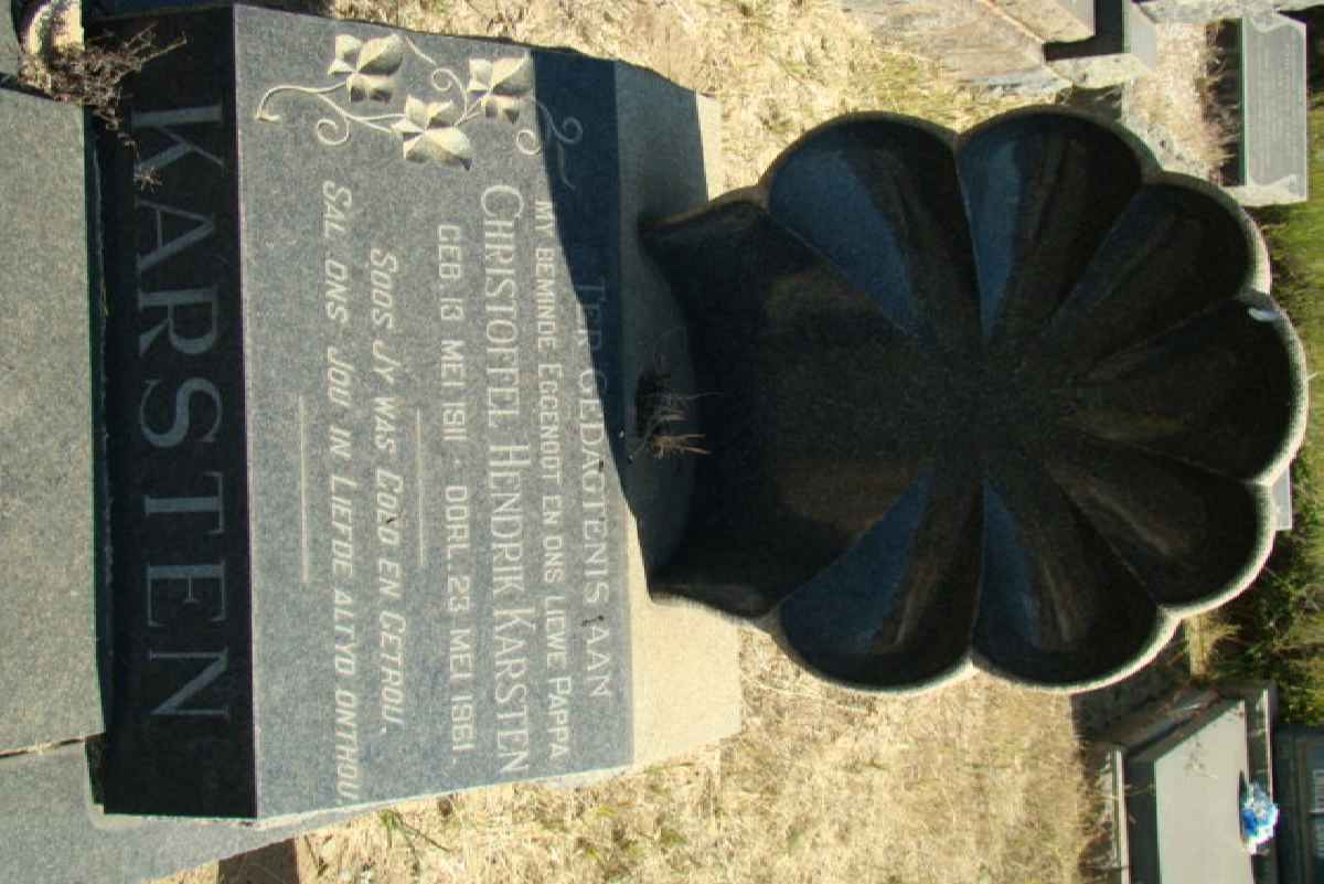 KARSTEN Christoffel Hendrik 1911-1961