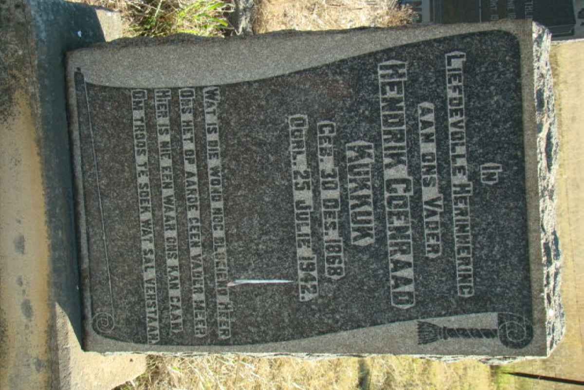 KUKKUK Hendrik Coenraad 1868-1942