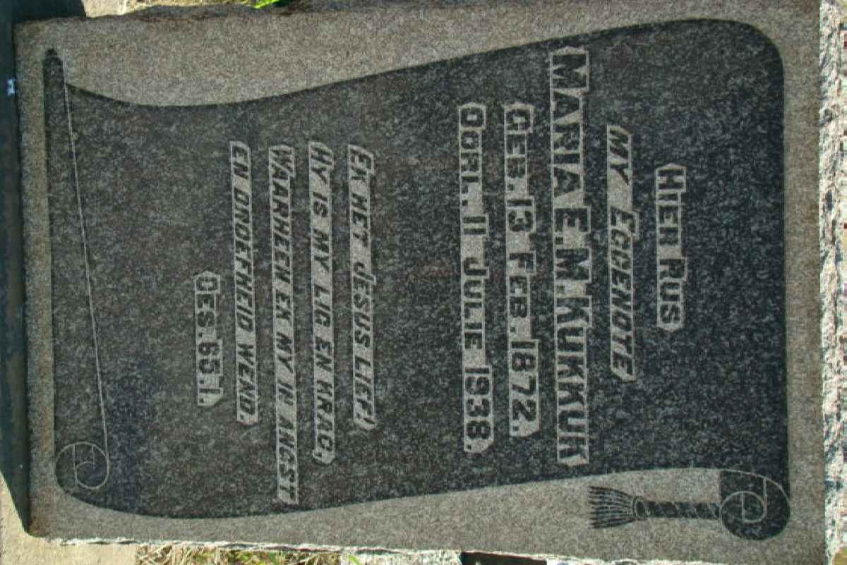 KUKKUK Maria E.M. 1872-1938