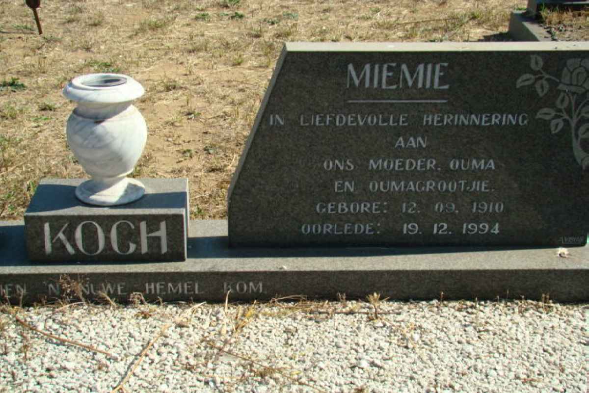 KOCH Miemie 1910-1994