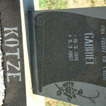KOTZE Gabriel 1916-1987
