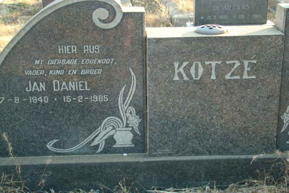 KOTZE Jan Daniel 1940-1985