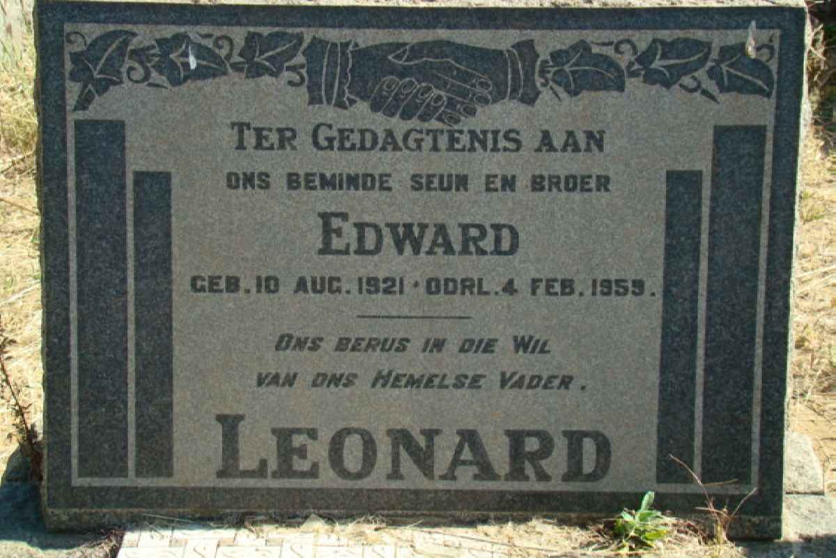 LEONARD Edward 1921-1959