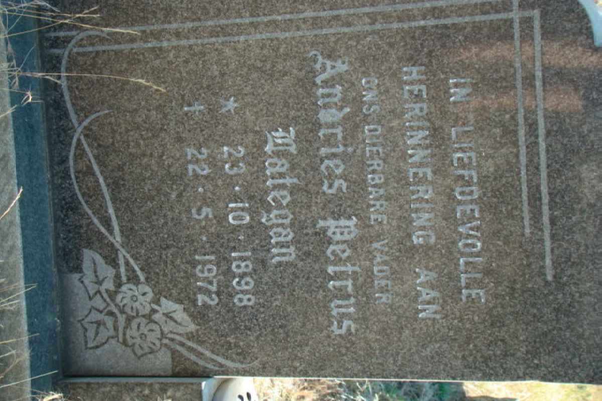LATEGAN Andries Petrus 1898-1972