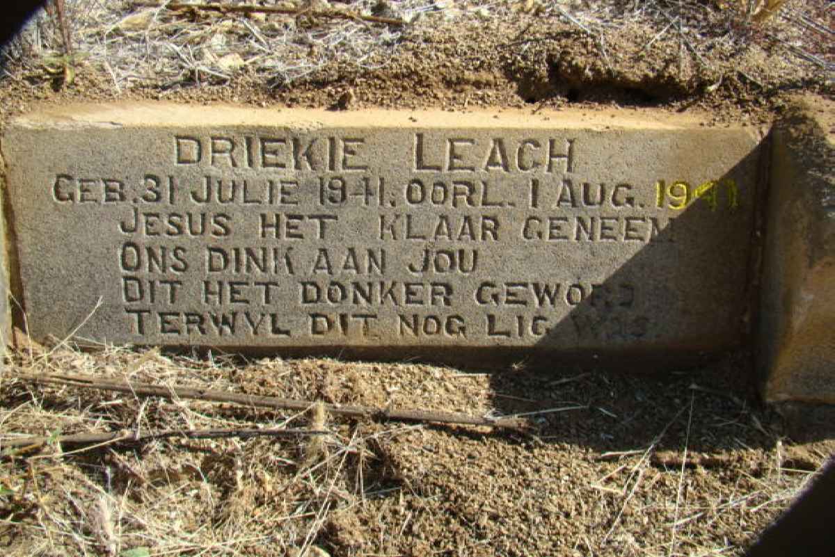 LEACH Driekie 1941-1941