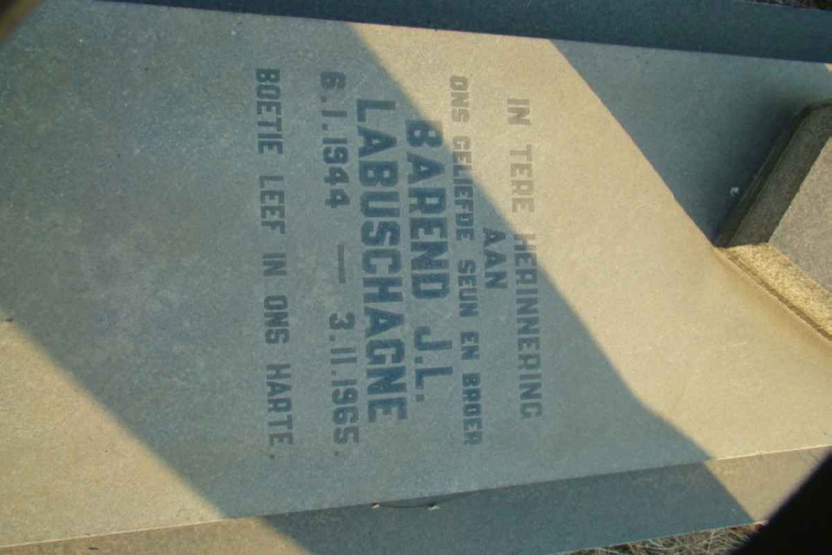 LABUSCHAGNE Barend J.L. 1944-1965