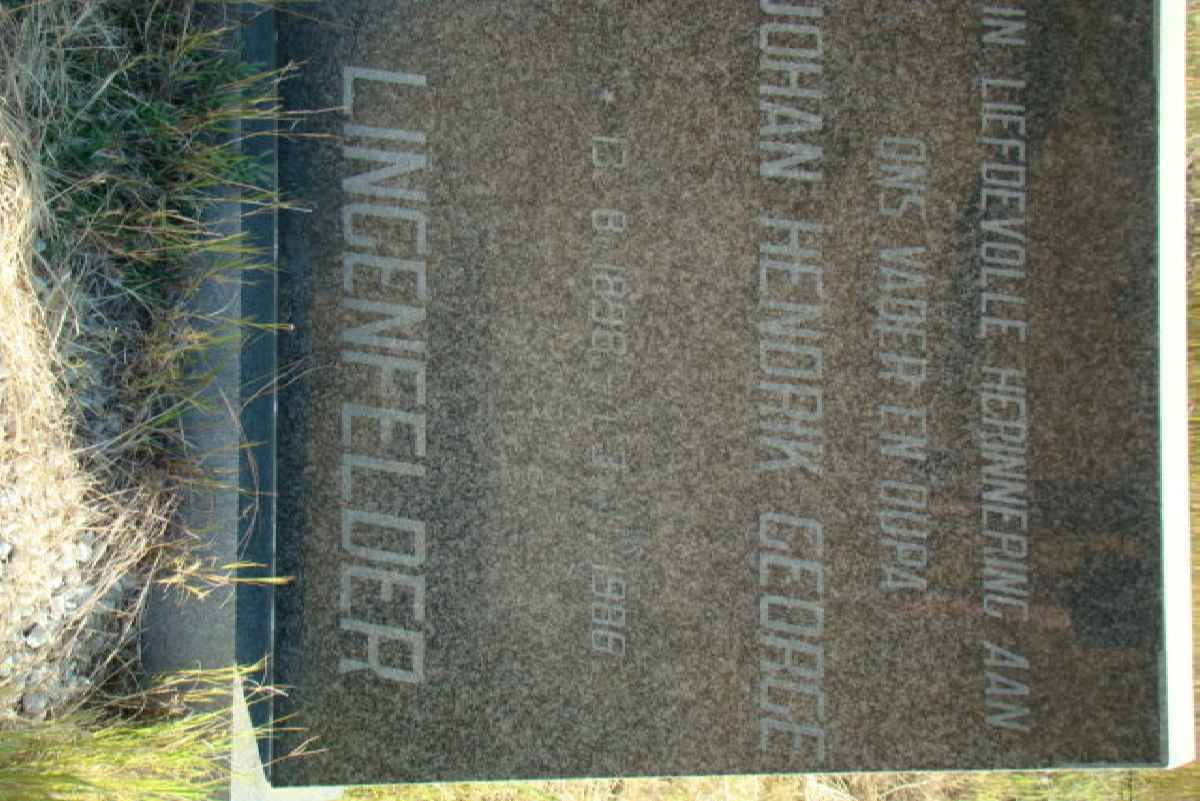 LINGENFELDER Johan Hendrik George 1898-1986