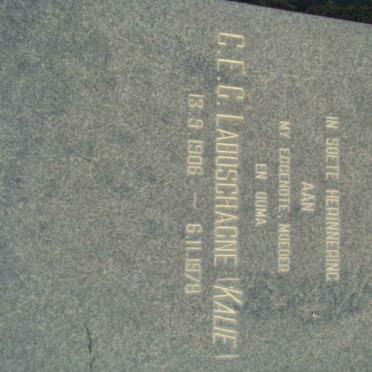 LABUSCHAGNE C.E.G. 1906-1978