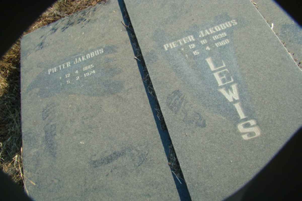 LEWIS Pieter Jakobus 1939-1960 :: LEWIS Pieter Jakobus 1895-1974