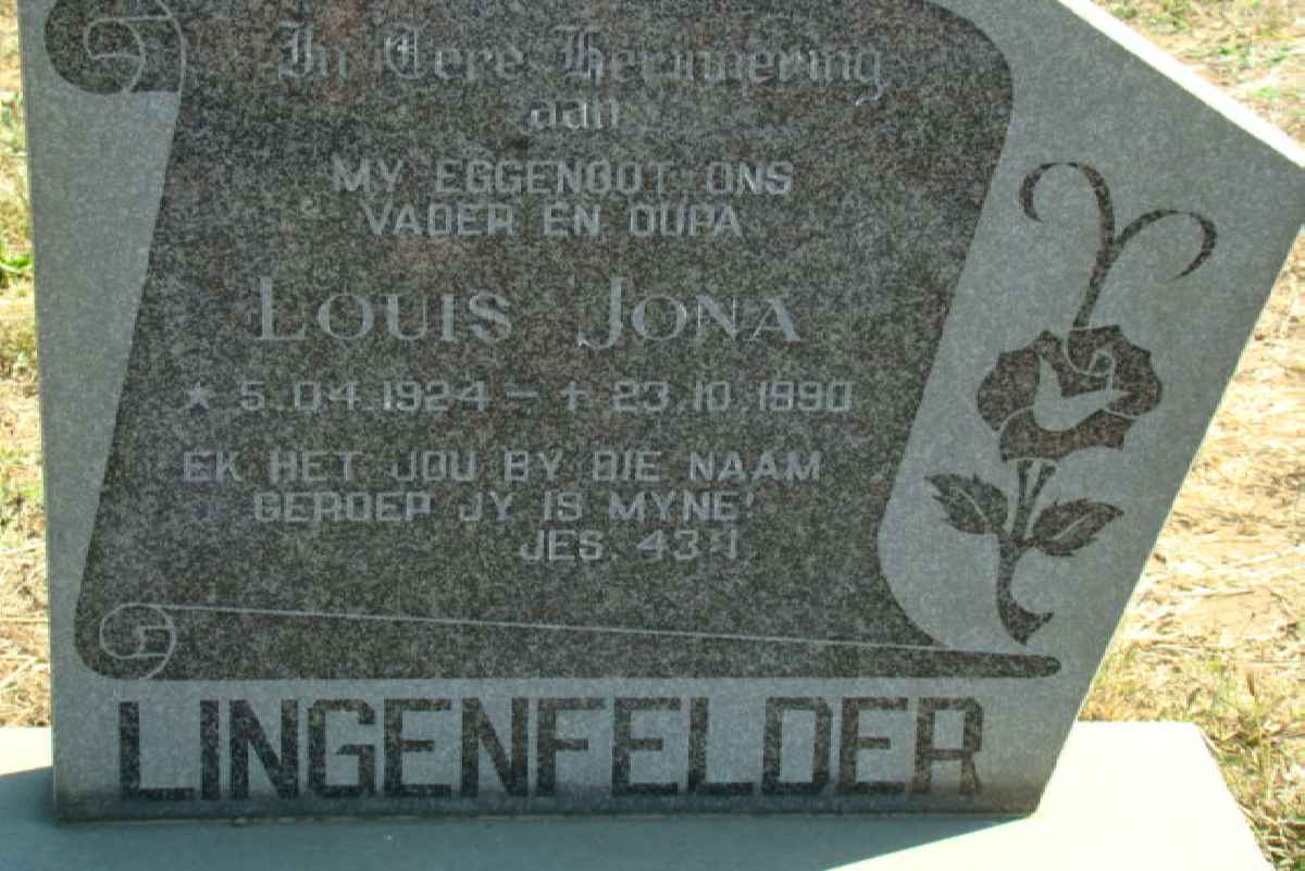 LINGENFELDER Louis Jona 1924-1990