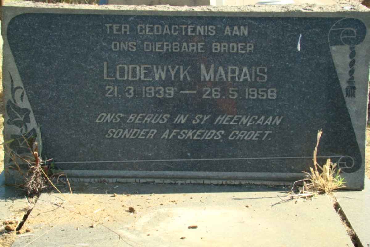 MARAIS Lodewyk 1939-1956